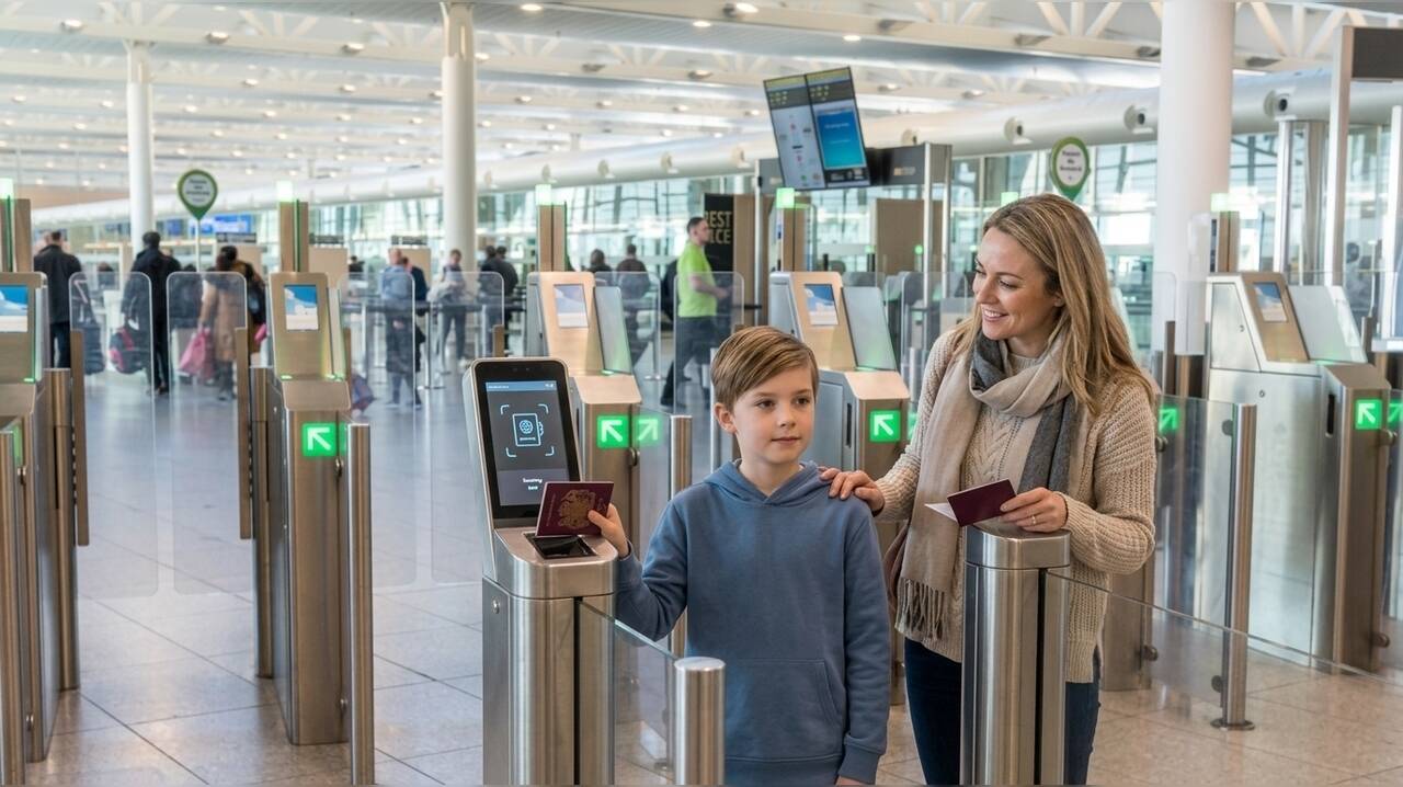 Beginning in July 2026, the UK will permit children ages 8 and 9 to use airport e-gates.