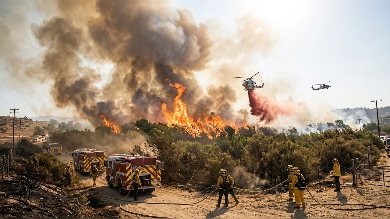 Updates on the Bain Fire map and evacuation: A brush fire close to ...