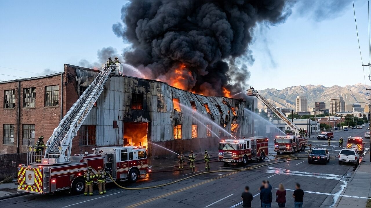 Update on Salt Lake City Fire: Large inferno on South Orange Street in ...