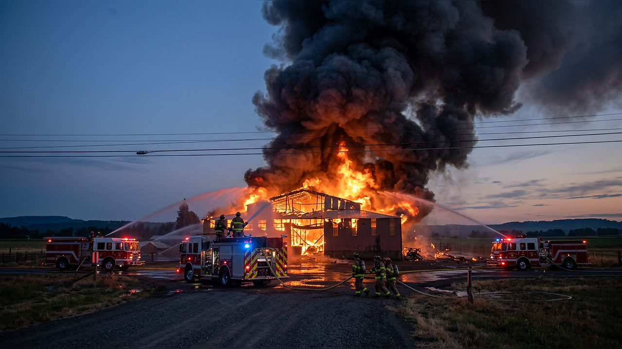 Update on the Molalla Coleman Ranch fire: Significant barn blaze ...