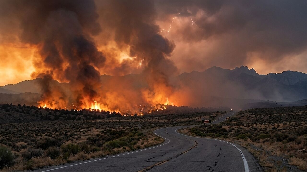 Update on Double Spring Fire near Gardnerville, Nevada: Evacuations in ...
